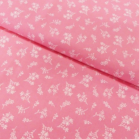 Coupon 3m Tissu Coton Imprimé Ditsy Bouquet