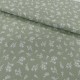 Coupon 3m Tissu Coton Imprimé Ditsy Bouquet Sage 