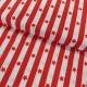 Coupon 3m Tissu Coton Imprimé Royal Red Stars