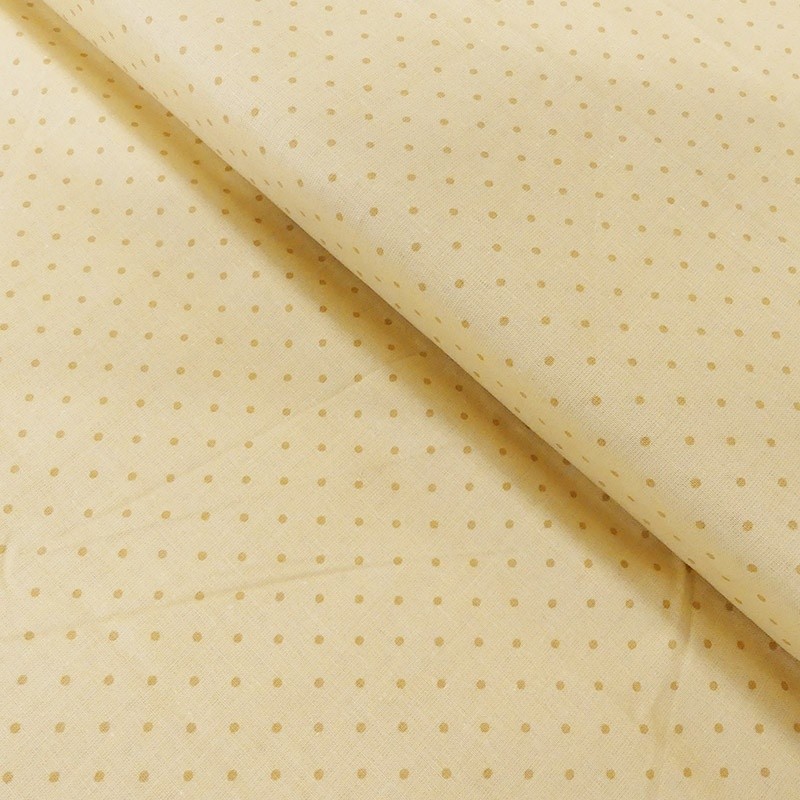 Coupon 3m Tissu Coton Imprimé Asprin Dot