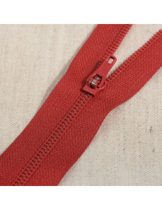 Fermeture spéciale pantalon non séparable 18 cm rouge