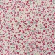 Coupon 3m Tissu Imprimé Ciri Fleurs Rouge 