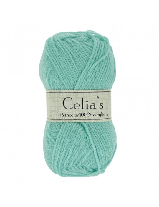 Lot de 10 pelotes de fil à tricoter Celia's bleu