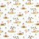 Coupon 3m Tissu Coton Imprimé Renard Multico