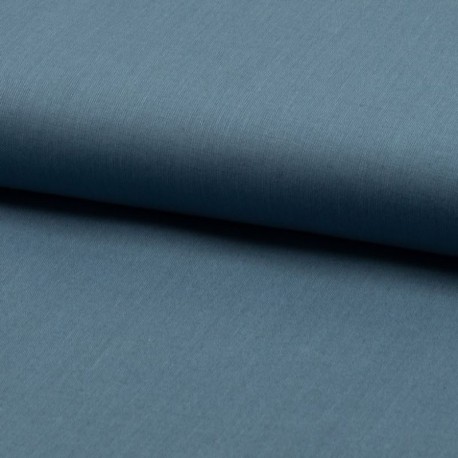 Coupon 3m Tissu Coton Uni Bleu 