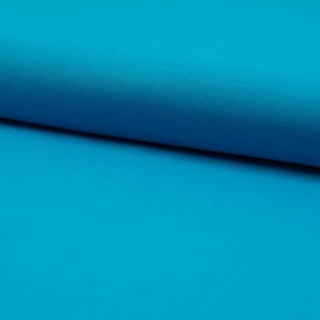 Coupon 3m Tissu Coton Uni Aqua 