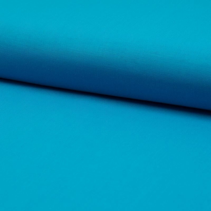 Coupon 3m Tissu Coton Uni Aqua 