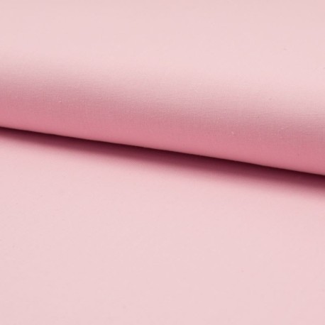 Coupon 3m Tissu Coton Uni Rose