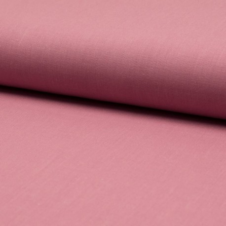 Coupon 3m Tissu Coton Uni Vieux Rose