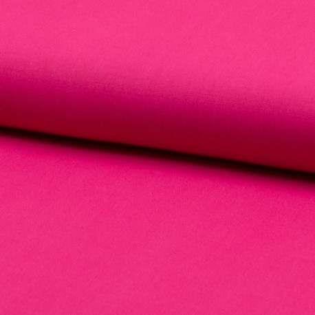 Coupon 3m Tissu Coton Uni Fuchsia 