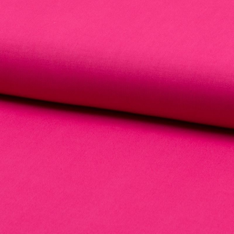 Coupon 3m Tissu Coton Uni Fuchsia 