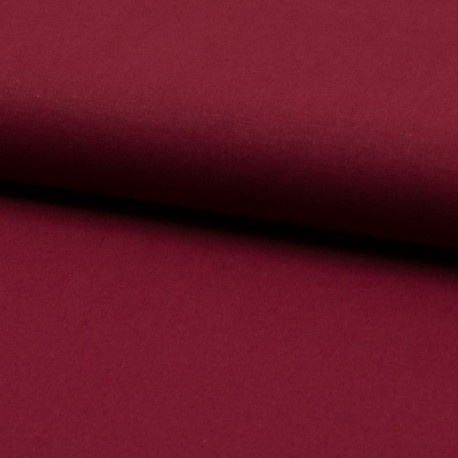 Coupon 3m Tissu Coton Uni Bordeaux 