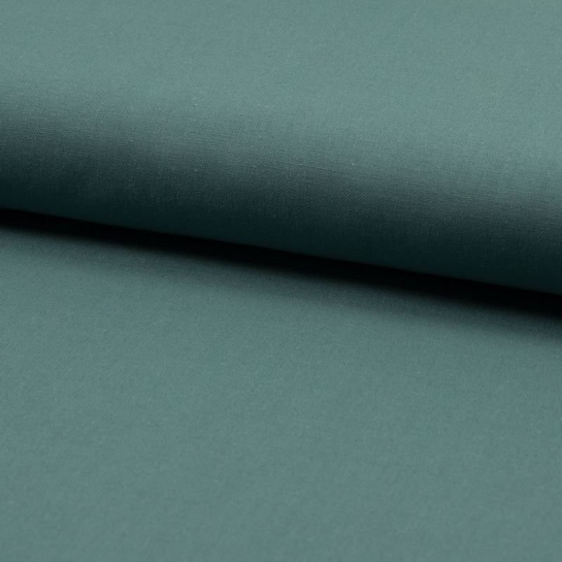 Coupon 3m Tissu Coton Uni Vert 