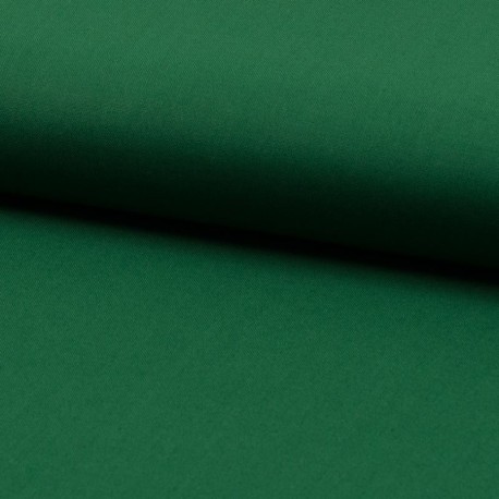 Coupon 3m Tissu Coton Uni Vert Bouteille