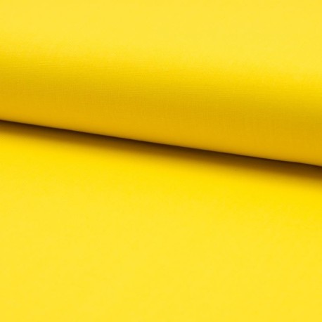Coupon 3m Tissu Coton Uni Jaune 