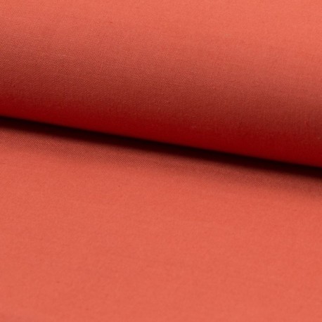 Coupon 3m Tissu Coton Uni Brique