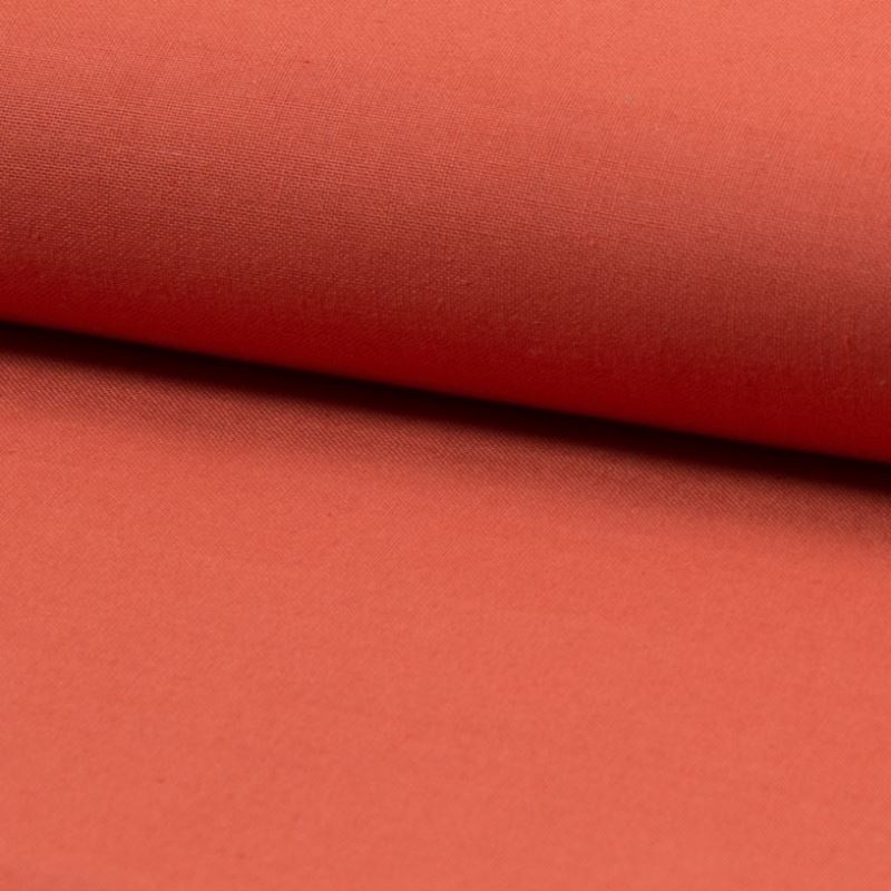 Coupon 3m Tissu Coton Uni Brique