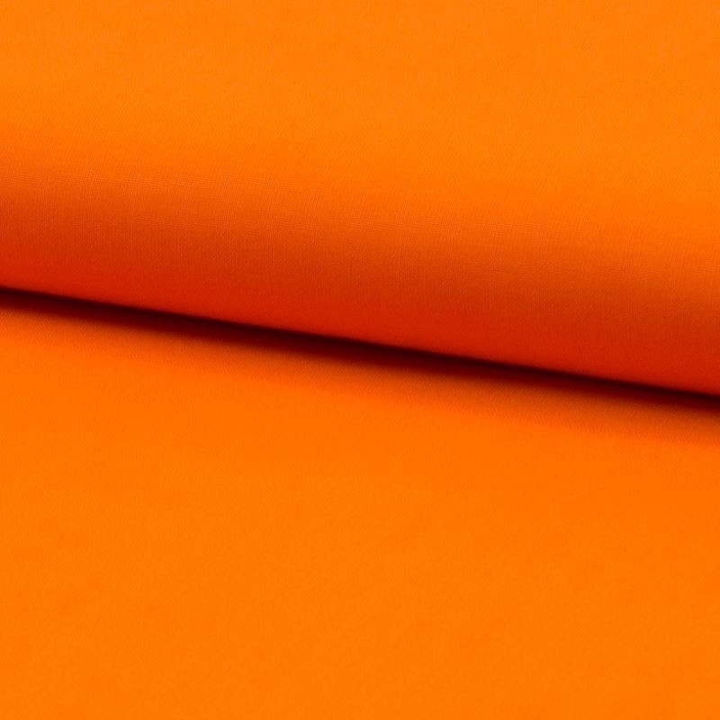 Coupon 3m Tissu Coton Uni Orange 