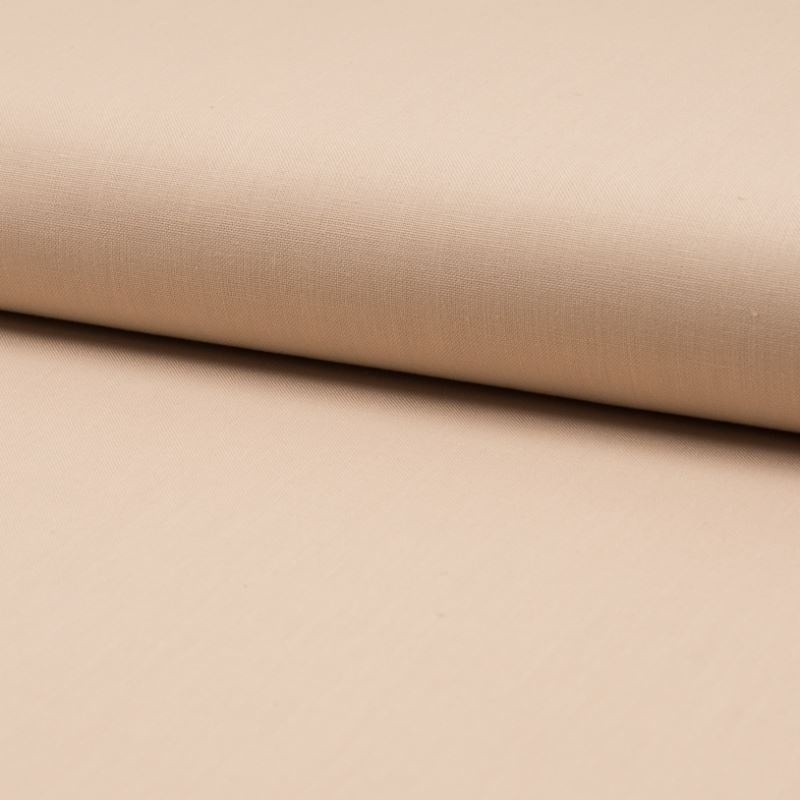 Coupon 3m Tissu Coton Uni Beige 