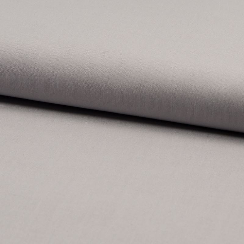 Coupon 3m Tissu Coton Uni Gris Perle