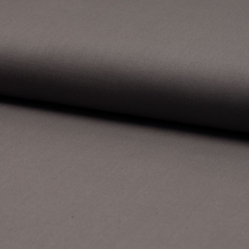 Coupon 3m Tissu Coton Uni Gris Taupe 