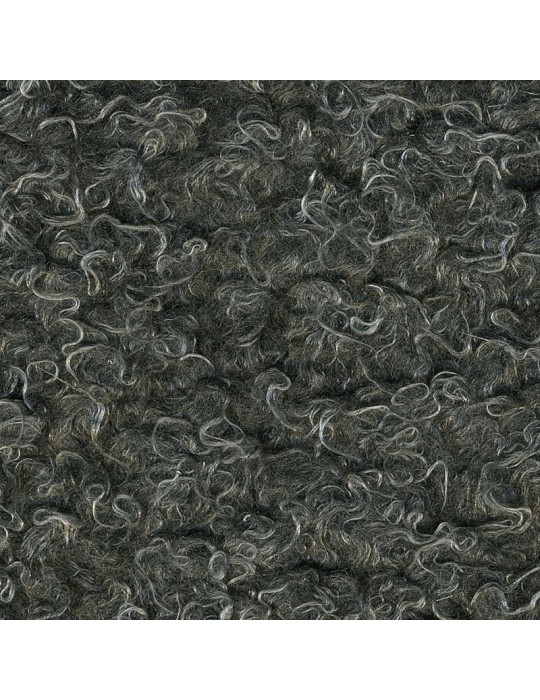 Ruban fourrure astrakan 10 mm gris