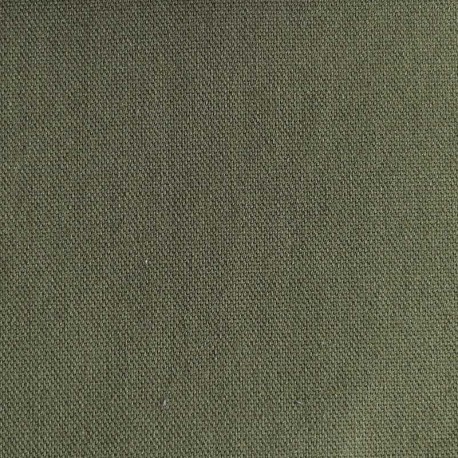 Coupon 3m Tissu Coton Uni Costa Brava Militaire