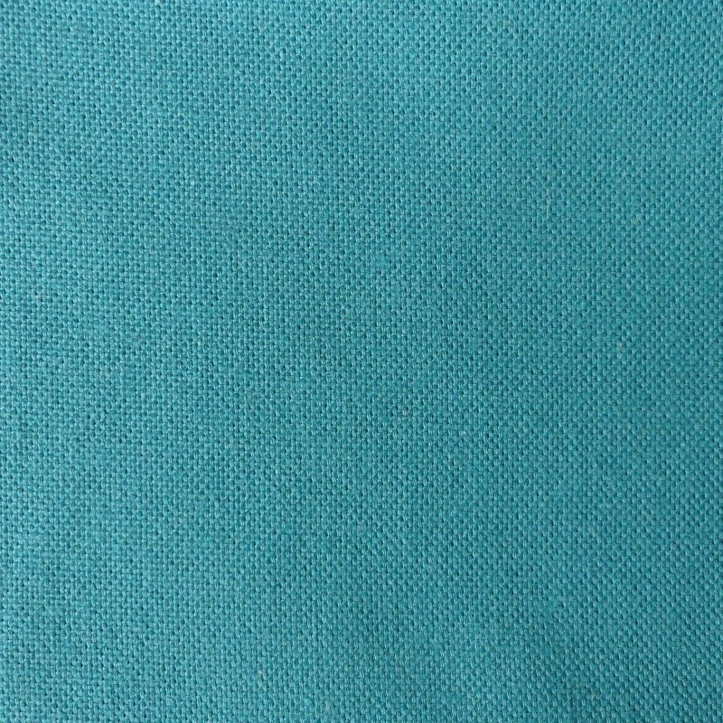 Coupon 3m Tissu Coton Uni Costa Brava Paon