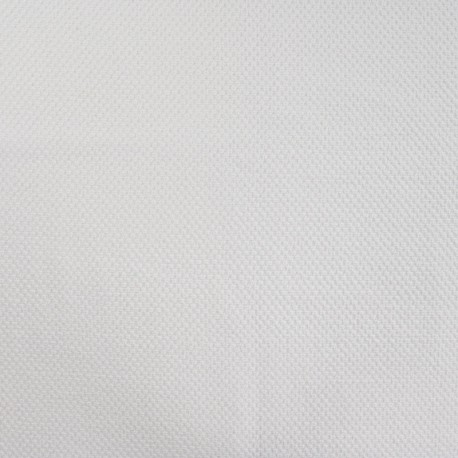 Coupon 3m Tissu Coton Gaufre Uni Ecru