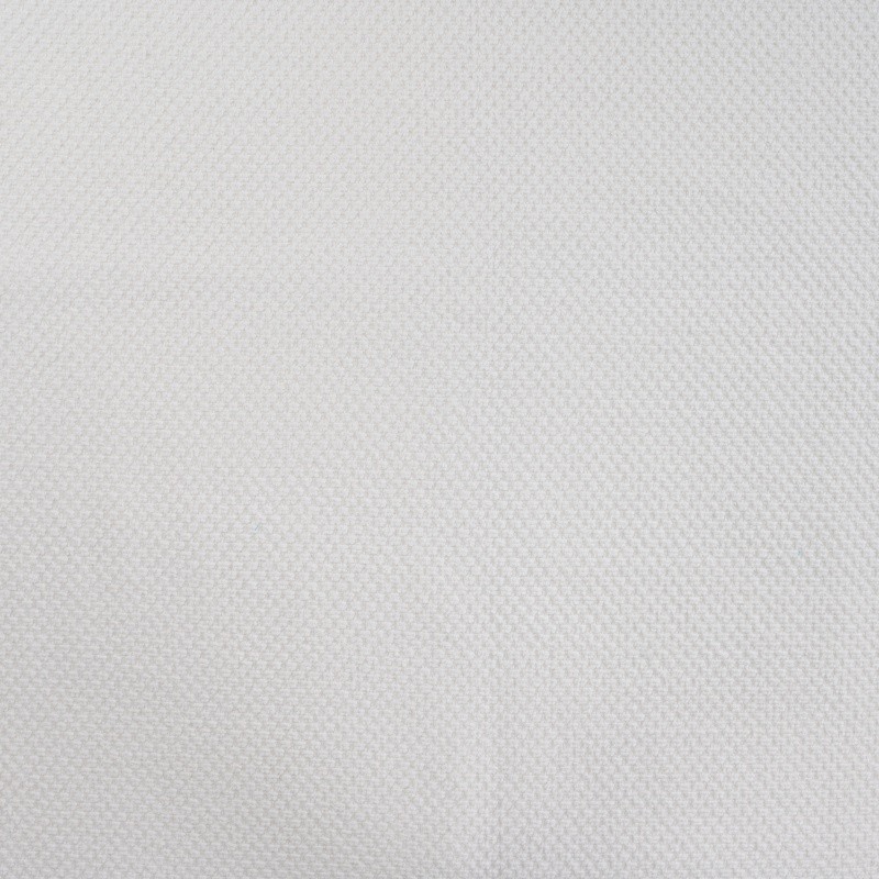 Coupon 3m Tissu Coton Gaufre Uni Ecru