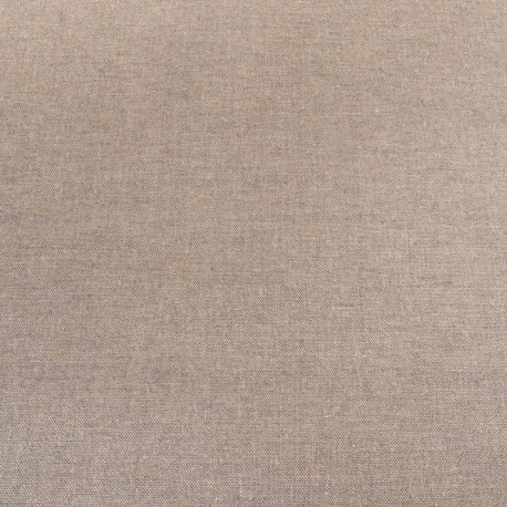 Coupon 3m Tissu Chambray Aspect Lin Enduit 