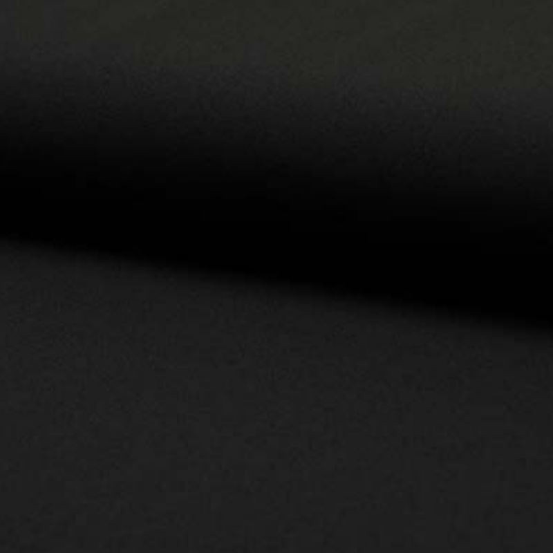 Coupon 3m Tissu Scouba Crepe Noir 
