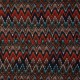 Coupon 3m Tissu Crêpe Georgette Imprimé Terracotta 