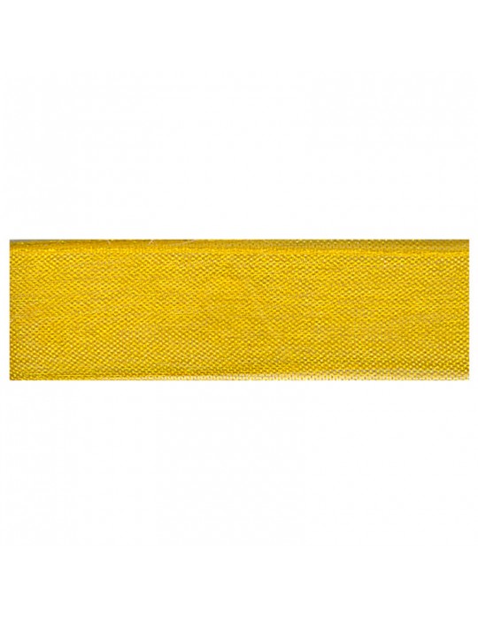 Ruban voile 10 mm jaune