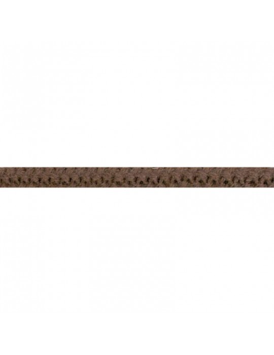 Cordelière tricotée 5 mm marron