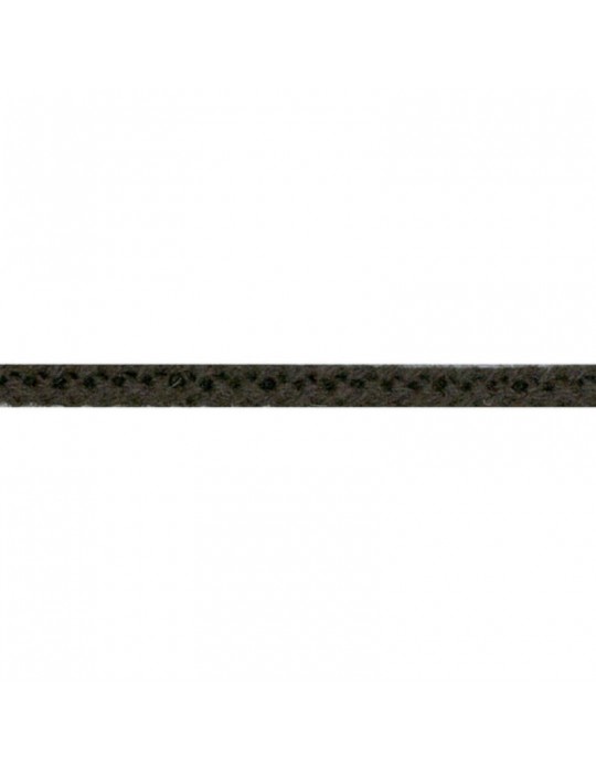 Cordelière tricotée 5 mm noir