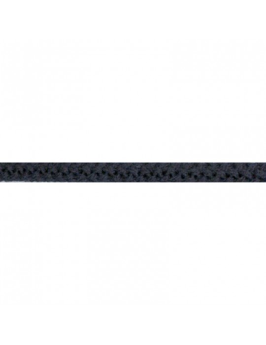Cordelière tricotée 5 mm bleu