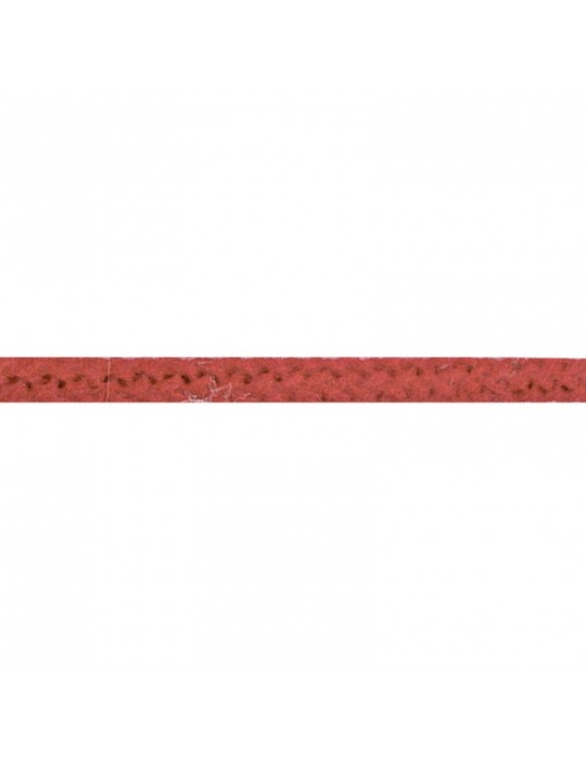 Cordelière tricotée 5 mm  rouge