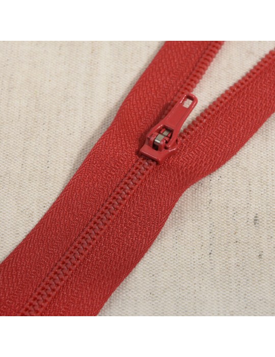 Fermeture spéciale pantalon non séparable beige 15 cm rouge