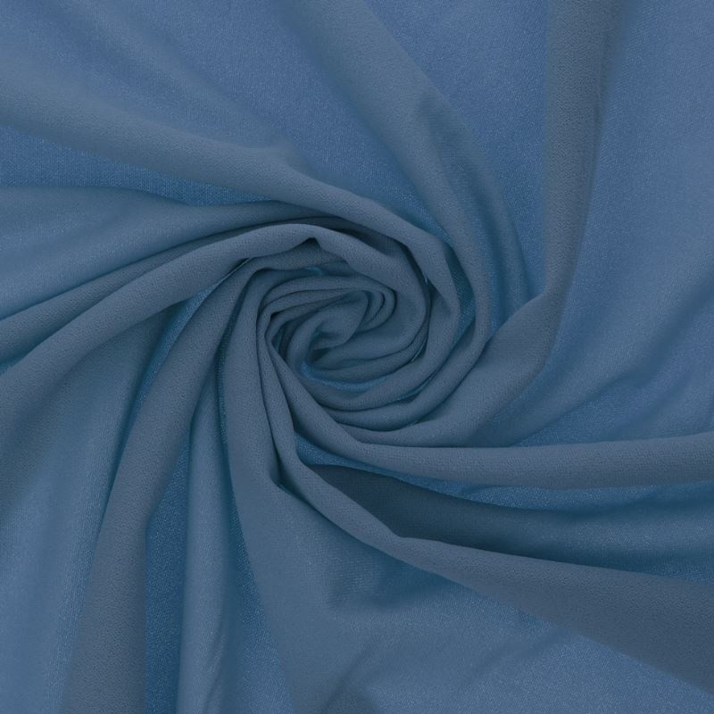 Coupon 3m Tissu Scuba Crepe Uni Jean 
