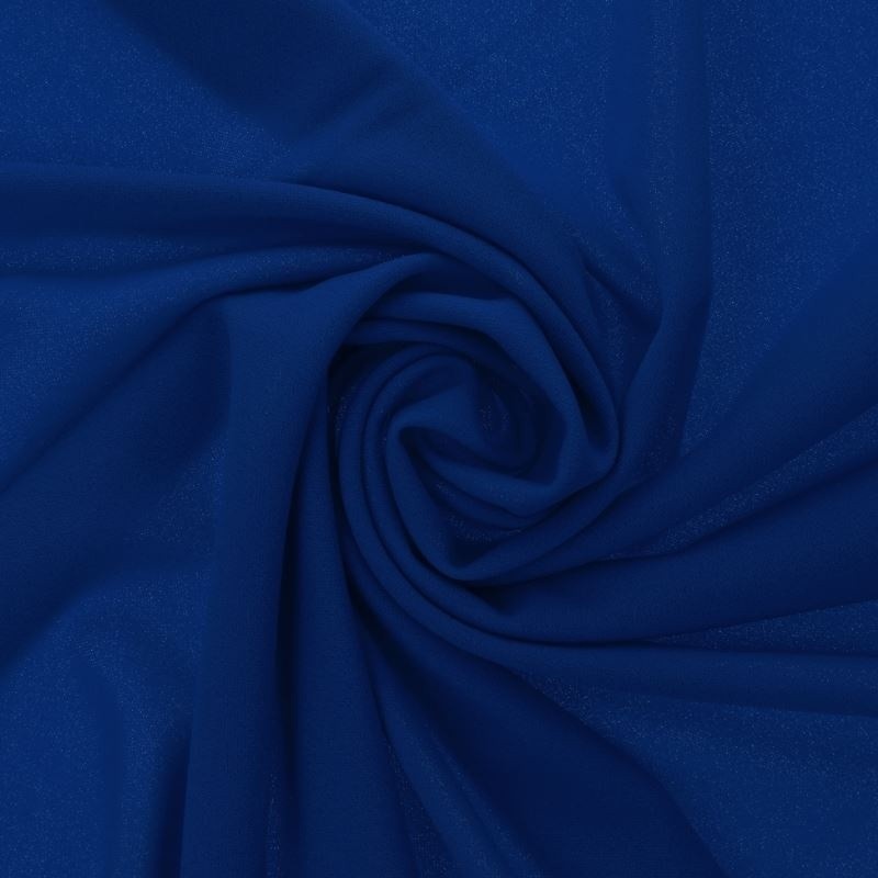Coupon 3m Tissu Scuba Crepe Uni Royal 