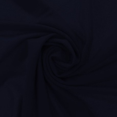 Coupon 3m Tissu Scuba Crepe Uni Marine