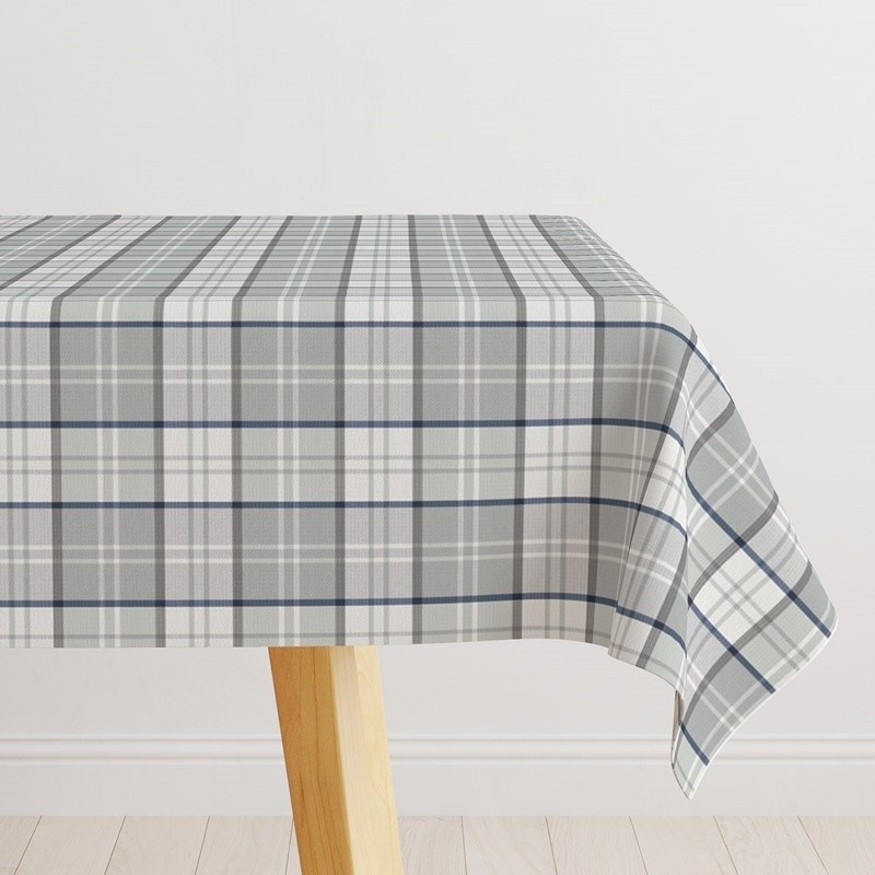 Coupon 3m Tissu Piazza Bleu Grande Largeur