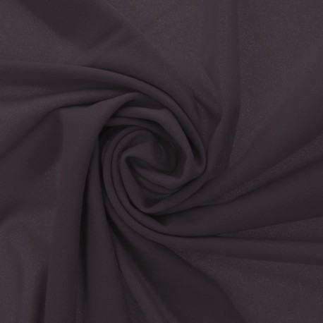 Coupon 3m Tissu Scuba Crepe Uni Ardoise
