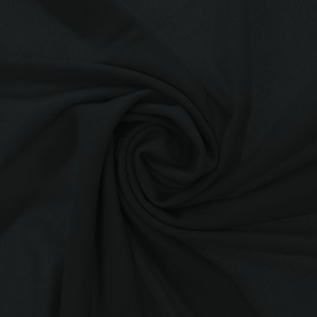 Coupon 3m Tissu Scuba Crepe Uni Gris Foncé