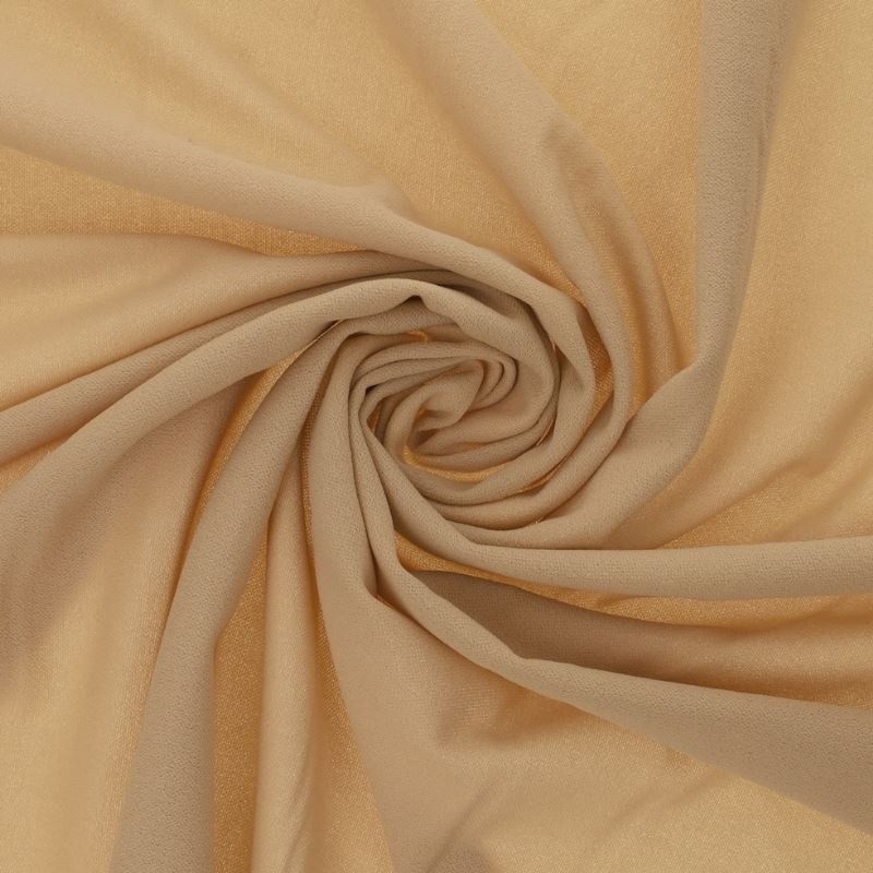 Coupon 3m Tissu Scuba Crepe Uni Nude 