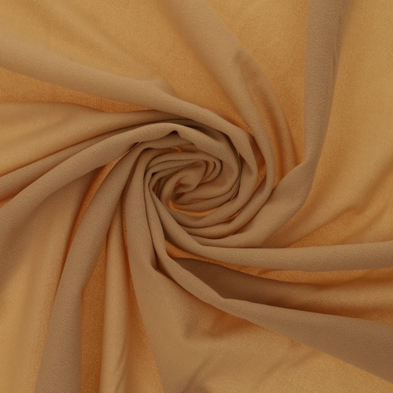 Coupon 3m Tissu Scuba Crepe Uni Caramel