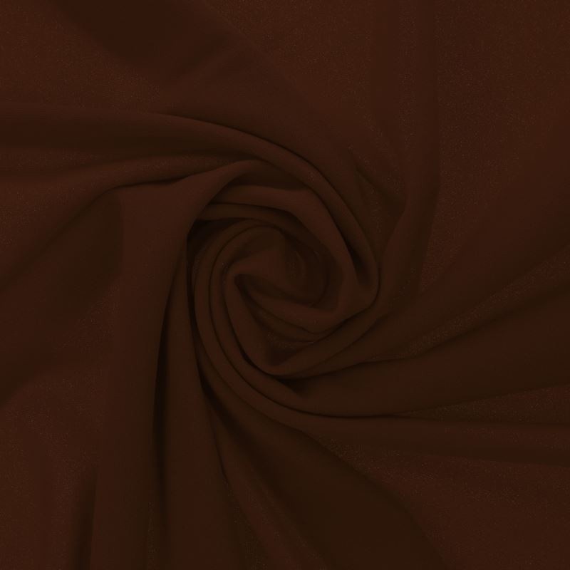 Coupon 3m Tissu Scuba Crepe Uni Choco 