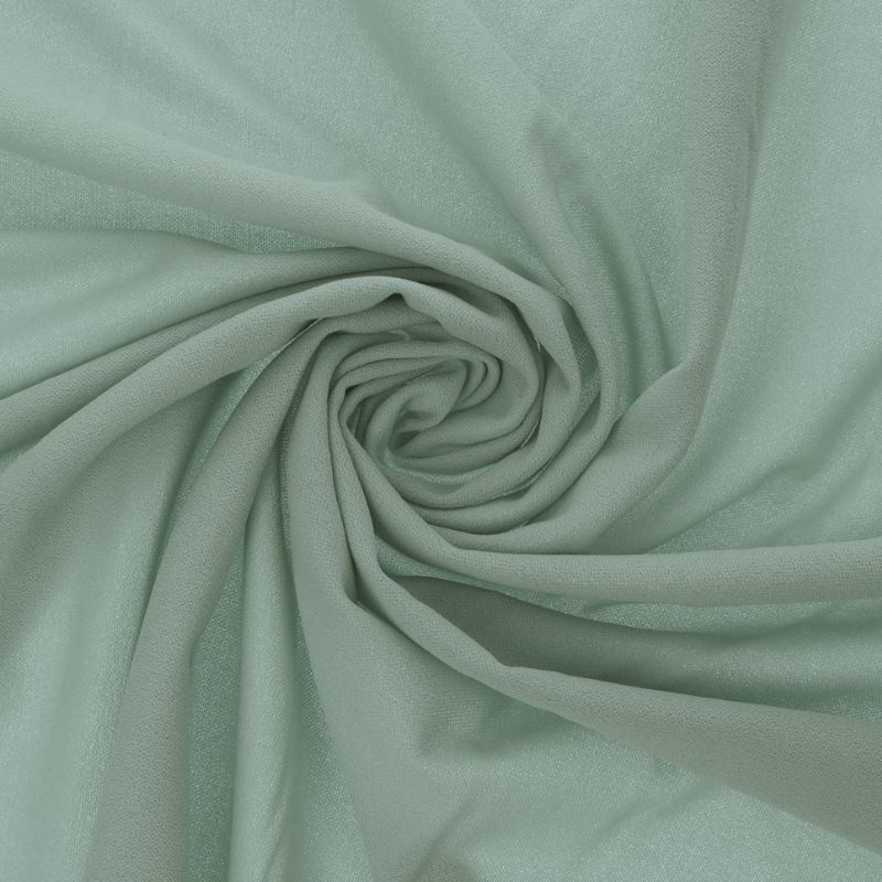 Coupon 3m Tissu Scuba Crepe Uni Amande 