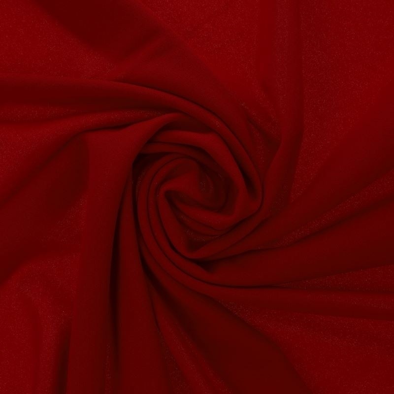 Coupon 3m Tissu Scuba Crepe Uni Bordeaux 